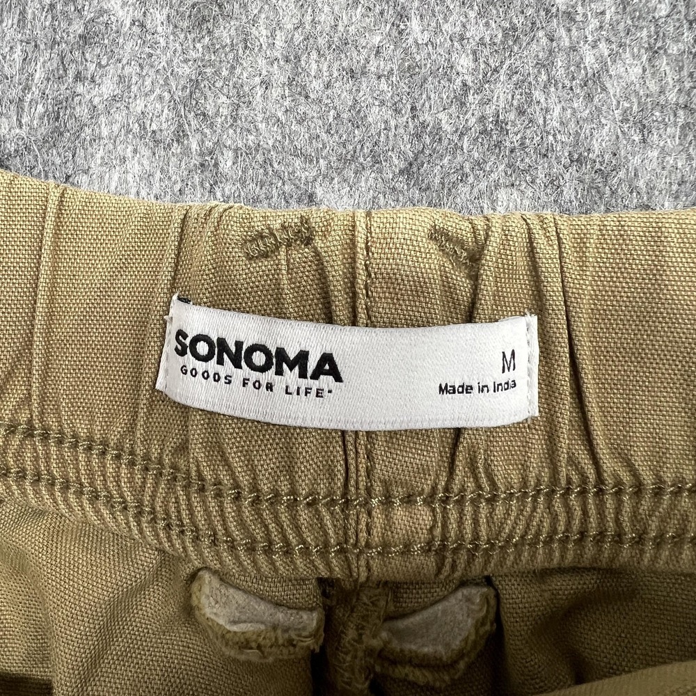 Sonoma Shorts Womens M Beige Utility Drawstring Twill Casual Goods For Life - Picture 3 of 16